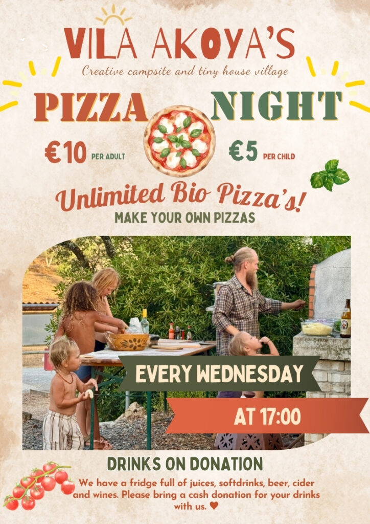 Pizza Night at Campsite Vila Akoya Ourique Portugal